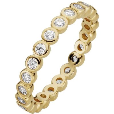 Orolino Ring 333/- Gelbgold glanz synth. Zirkonia Gold O 1/2 Orolino Ring 333/- Gelbgold glanz synth. Zirkonia Gold O 1/2