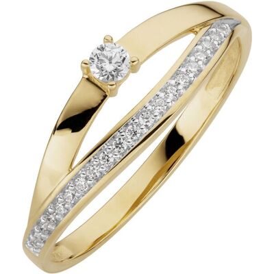Orolino Ring 333/- Gelbgold glanz synth. Zirkonia Gold NICHT Orolino Ring 333/- Gelbgold glanz synth. Zirkonia Gold NICHT