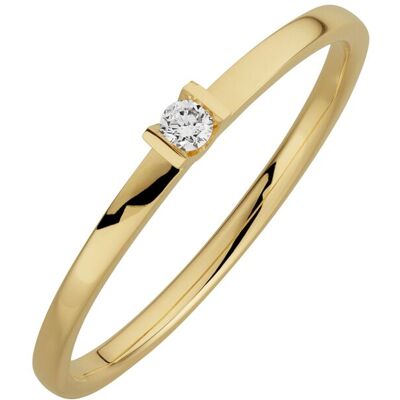 Orolino Ring Gold 585 mit Brillant 0,04ct. Gold Q Orolino Ring Gold 585 mit Brillant 0,04ct. Gold Q