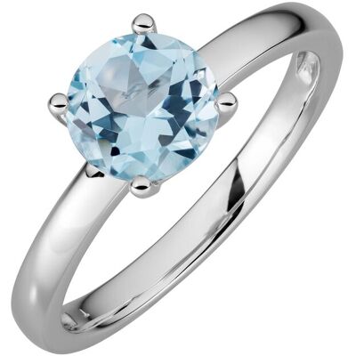 Orolino Ring Gold 585 mit Blautopas (beh.) Sky blue Silber NICHT Orolino Ring Gold 585 mit Blautopas (beh.) Sky blue Silber NICHT