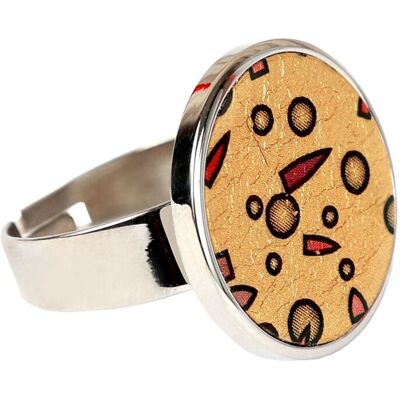 DeMarie Ring Edelstahl mit Silber-/Goldeinlage Mehrfarben Einheitsgröße DeMarie Ring Edelstahl mit Silber-/Goldeinlage Mehrfarben Einheitsgröße