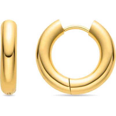 Luxenter Ohrringe mit 18 Karat Goldauflage - Helali Gold Einheitsgröße Luxenter Ohrringe mit 18 Karat Goldauflage - Helali Gold Einheitsgröße