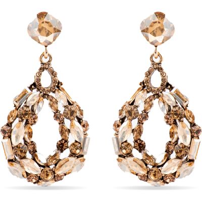 Luxenter Ohrringe mit mehrfarbigem Kristall 18k goldfarben - Liodas Mehrfarben Einheitsgröße Luxenter Ohrringe mit mehrfarbigem Kristall 18k goldfarben - Liodas Mehrfarben Einheitsgröße