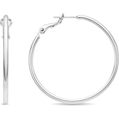 Luxenter-Ohrringe mit - silberner Oberfläche - Dierax Silber Einheitsgröße Luxenter-Ohrringe mit - silberner Oberfläche - Dierax Silber Einheitsgröße