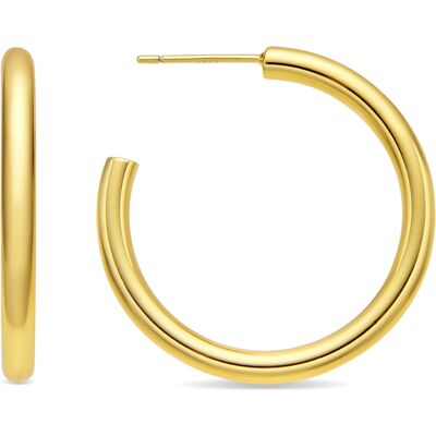 Luxenter 18k vergoldete Ohrringe - Hudak Gold Einheitsgröße Luxenter 18k vergoldete Ohrringe - Hudak Gold Einheitsgröße