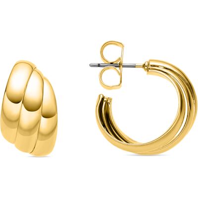 Luxenter Ohrringe mit 18 Karat Goldauflage - Abeth Gold Einheitsgröße Luxenter Ohrringe mit 18 Karat Goldauflage - Abeth Gold Einheitsgröße
