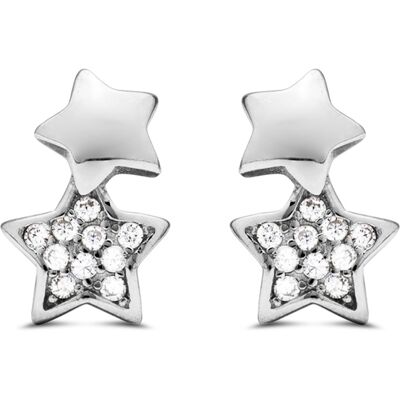 Luxenter Sterling Silber 925 Ohrringe mit rhodiniertem Brillant Zirkonia - Lili Silber Einheitsgröße Luxenter Sterling Silber 925 Ohrringe mit rhodiniertem Brillant Zirkonia - Lili Silber Einheitsgröße
