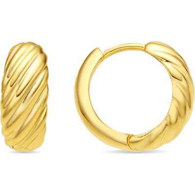 Luxenter 18k vergoldete Ohrringe - Usma Gold Einheitsgröße Luxenter 18k vergoldete Ohrringe - Usma Gold Einheitsgröße