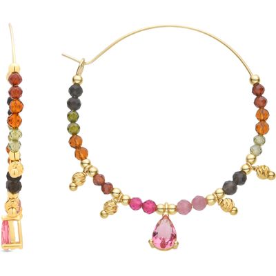 Luxenter Multicolour-Turmalin-Ohrringe aus 18 Karat Gelbgold - Baim Mehrfarben Einheitsgröße Luxenter Multicolour-Turmalin-Ohrringe aus 18 Karat Gelbgold - Baim Mehrfarben Einheitsgröße