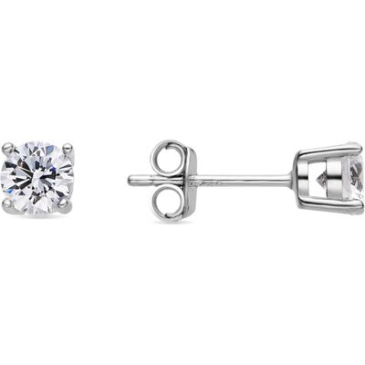 Luxenter Sterling Silber 925 Ohrringe mit rhodiniertem Brillant Zirkonia - Kyoro Silber Einheitsgröße Luxenter Sterling Silber 925 Ohrringe mit rhodiniertem Brillant Zirkonia - Kyoro Silber Einheitsgröße