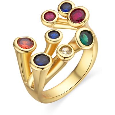 Luxenter Ring mit schwarzem Lack 18k Gold - Yter Schwarz Einheitsgröße Luxenter Ring mit schwarzem Lack 18k Gold - Yter Schwarz Einheitsgröße