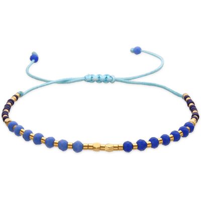 Luxenter Armband mit blauem Kristall 18k goldfarben - Anlako Blau Einheitsgröße Luxenter Armband mit blauem Kristall 18k goldfarben - Anlako Blau Einheitsgröße