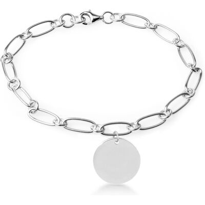 Luxenter 925 Sterling Silber Armband rhodiniert - Mi Sol Silber Einheitsgröße Luxenter 925 Sterling Silber Armband rhodiniert - Mi Sol Silber Einheitsgröße