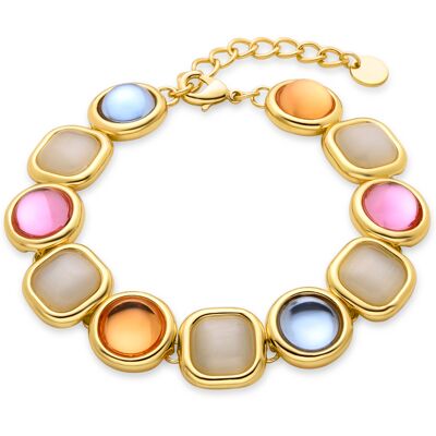 Luxenter Multicolour Kristall Armband aus 18K Gelbgold - Mantis Mehrfarben Einheitsgröße Luxenter Multicolour Kristall Armband aus 18K Gelbgold - Mantis Mehrfarben Einheitsgröße