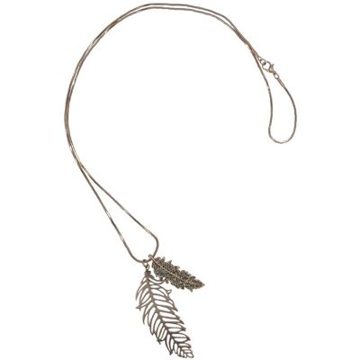 Steuer Modeschmuck Kette Metall Glänzend 76cm Glasstein grau Silber Einheitsgröße Steuer Modeschmuck Kette Metall Glänzend 76cm Glasstein grau Silber Einheitsgröße