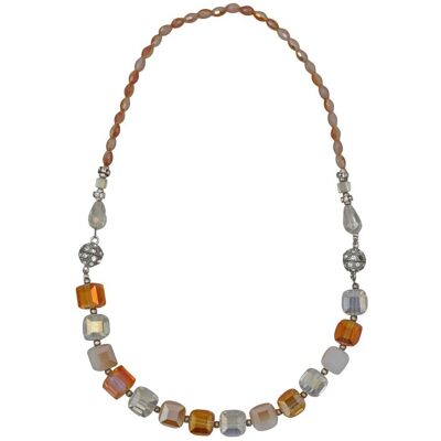 Steuer Modeschmuck Collierkette Kette mit Magnetschließe, auch als Armband tragbar Sekt Einheitsgröße Steuer Modeschmuck Collierkette Kette mit Magnetschließe, auch als Armband tragbar Sekt Einheitsgröße