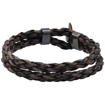Steuer Modeschmuck Armband Kunstleder braun geflochten Braun Einheitsgröße Steuer Modeschmuck Armband Kunstleder braun geflochten Braun Einheitsgröße