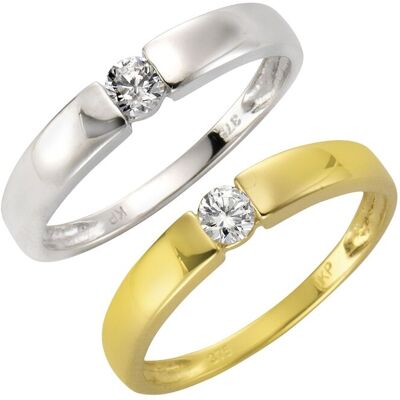 Fascination by Ellen K. Ring Gold 375 mit Zirkonia weiß Silber NICHT Fascination by Ellen K. Ring Gold 375 mit Zirkonia weiß Silber NICHT