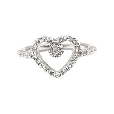 LEIS Ring 925 Sterling Silber rhodiniert Glänzend Zirkonia weiß Silber L 1/2 LEIS Ring 925 Sterling Silber rhodiniert Glänzend Zirkonia weiß Silber L 1/2