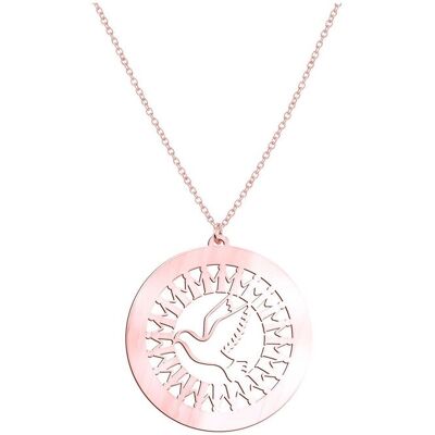 Beka & Bell BEKA&BELL Anhänger mit Kette 925-Sterling Silber vergoldet Glänzend 42/45cm Roségold Einheitsgröße Beka & Bell BEKA&BELL Anhänger mit Kette 925-Sterling Silber vergoldet Glänzend 42/45cm Roségold Einheitsgröße