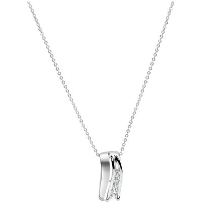 Zeeme Basic Anhänger mit Kette 925/- Sterling Silber rhodiniert Zirkonia Silber Einheitsgröße Zeeme Basic Anhänger mit Kette 925/- Sterling Silber rhodiniert Zirkonia Silber Einheitsgröße
