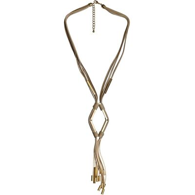 Steuer Modeschmuck Kette mehrreihig beige mit goldfarbener Zierde Gold Einheitsgröße Steuer Modeschmuck Kette mehrreihig beige mit goldfarbener Zierde Gold Einheitsgröße