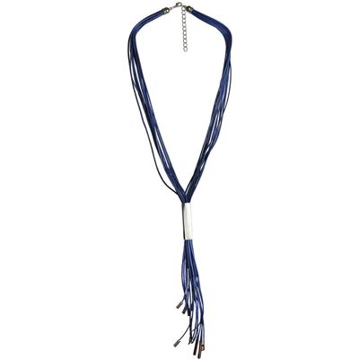 Steuer Modeschmuck Kette mehrreihig blau mit silberfarbener Zierde Blau Einheitsgröße Steuer Modeschmuck Kette mehrreihig blau mit silberfarbener Zierde Blau Einheitsgröße
