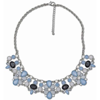 Steuer Modeschmuck Collierkette Blumencollier Silber Einheitsgröße Steuer Modeschmuck Collierkette Blumencollier Silber Einheitsgröße