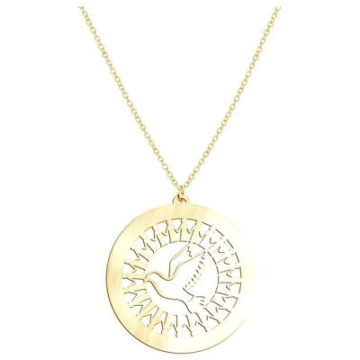 Beka & Bell BEKA&BELL Anhänger mit Kette 925-Sterling Silber vergoldet Glänzend 42/45cm Gold Einheitsgröße Beka & Bell BEKA&BELL Anhänger mit Kette 925-Sterling Silber vergoldet Glänzend 42/45cm Gold Einheitsgröße