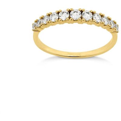 Orolino Ring Gold 333 mit 11 weißen Zirkonia-Steinen Gold O 1/2 Orolino Ring Gold 333 mit 11 weißen Zirkonia-Steinen Gold O 1/2