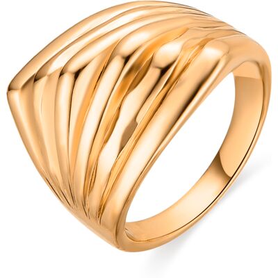 Luxenter Ring mit 18 Karat Gelbgold-Finish – Rorrie Gold M Luxenter Ring mit 18 Karat Gelbgold-Finish – Rorrie Gold M