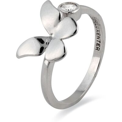 Luxenter 925 Sterling Silber und Rhodium plattierter Zirkonia Ring - Azayn Gold Einheitsgröße Luxenter 925 Sterling Silber und Rhodium plattierter Zirkonia Ring - Azayn Gold Einheitsgröße