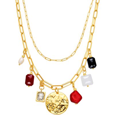 Luxenter-Halskette in 18 Karat Gelbgold und Koralle - Lyho Rot Einheitsgröße Luxenter-Halskette in 18 Karat Gelbgold und Koralle - Lyho Rot Einheitsgröße