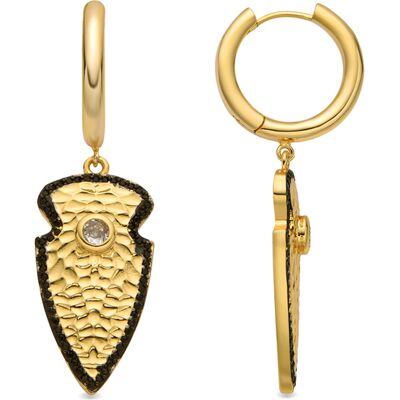 Luxenter Ohrringe mit Zirkonia, 18 Karat Gold-Finish – Otla Gold Einheitsgröße Luxenter Ohrringe mit Zirkonia, 18 Karat Gold-Finish – Otla Gold Einheitsgröße