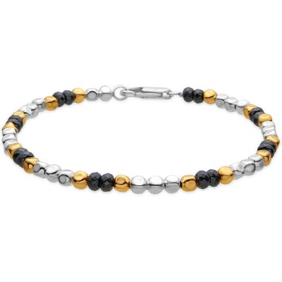 Luxenter Armband in 18 Karat Gelbgold und Hämatit – Miluy Gold Einheitsgröße Luxenter Armband in 18 Karat Gelbgold und Hämatit – Miluy Gold Einheitsgröße