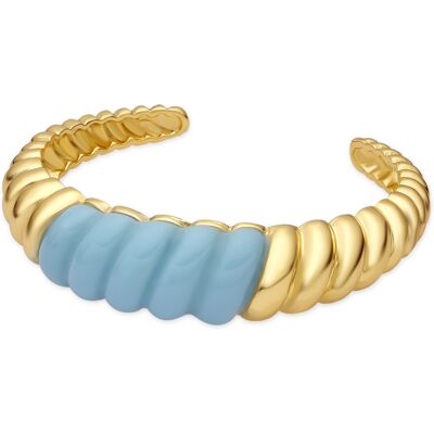 Luxenter Armband aus 18 Karat Gelbgold und Blauem Harz – Rawil Blau Einheitsgröße Luxenter Armband aus 18 Karat Gelbgold und Blauem Harz – Rawil Blau Einheitsgröße