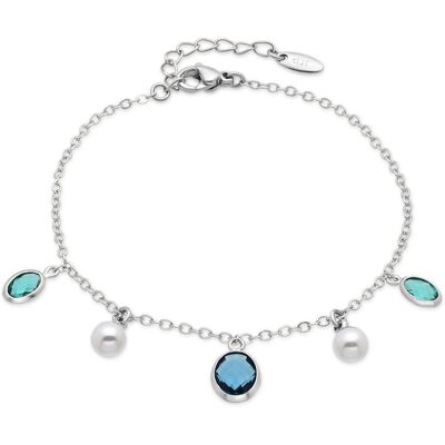 Luxenter-Armband aus Metalllegierung und weißer Perl-Rhodium-Finish – Sewi Gold Einheitsgröße Luxenter-Armband aus Metalllegierung und weißer Perl-Rhodium-Finish – Sewi Gold Einheitsgröße