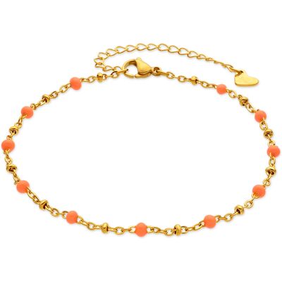Luxenter-Armband aus Metalllegierung und orangelackiert, lackiert in 18-karat-Gelbgold – Basor Orange Einheitsgröße Luxenter-Armband aus Metalllegierung und orangelackiert, lackiert in 18-karat-Gelbgold – Basor Orange Einheitsgröße