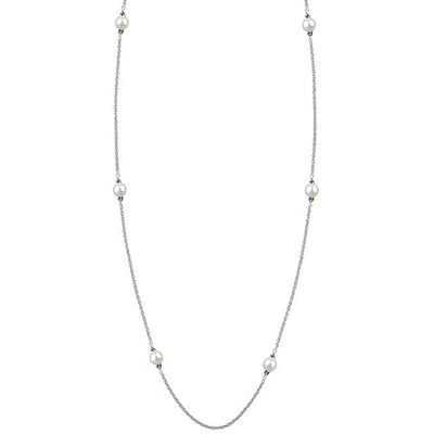 Bibei Damen-Halskette aus Sterling Silber 925 mit Perlen BICLL031 Silber Einheitsgröße Bibei Damen-Halskette aus Sterling Silber 925 mit Perlen BICLL031 Silber Einheitsgröße