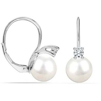 Bibei Frauen Ohrringe aus weißen Perlen in 925 Sterling Silber mit katalanischem Verschluss BIPE048 Silber Einheitsgröße Bibei Frauen Ohrringe aus weißen Perlen in 925 Sterling Silber mit katalanischem Verschluss BIPE048 Silber Einheitsgröße