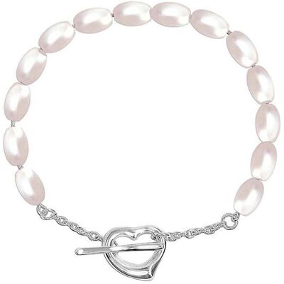 Bibei Damenarmband mit ovalen Perlen aus 925 Sterling Silber BIPU018 Weiß Einheitsgröße Bibei Damenarmband mit ovalen Perlen aus 925 Sterling Silber BIPU018 Weiß Einheitsgröße