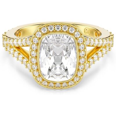 Swarovski 'Una Angelic Cushion' Damenring aus vergoldetem Metall - Gold 5762630 Gold L Swarovski 'Una Angelic Cushion' Damenring aus vergoldetem Metall - Gold 5762630 Gold L