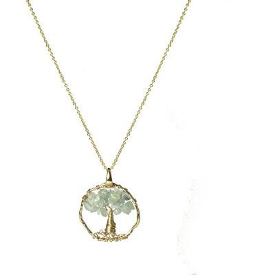 Halskette Luxenter, Metalllegierung budleia und natürlicher Aquamarin 18K vergoldet Blau Einheitsgröße Halskette Luxenter, Metalllegierung budleia und natürlicher Aquamarin 18K vergoldet Blau Einheitsgröße