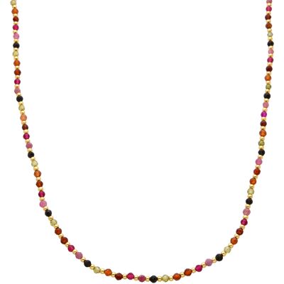 Luxenter Multicolor Kristall-Halskette aus 18K Gelbgold - Irfoa Mehrfarben Einheitsgröße Luxenter Multicolor Kristall-Halskette aus 18K Gelbgold - Irfoa Mehrfarben Einheitsgröße