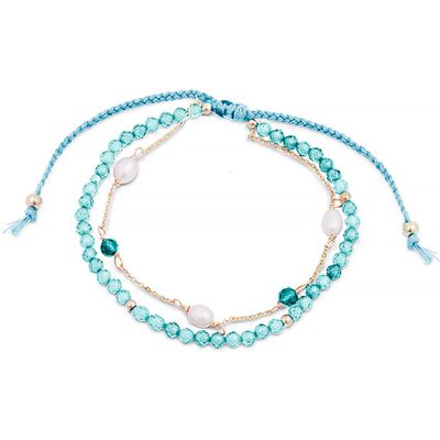 Luxenter-Armband, Athat aus Metalllegierung und Amazonit, 18K vergoldet Grün Einheitsgröße Luxenter-Armband, Athat aus Metalllegierung und Amazonit, 18K vergoldet Grün Einheitsgröße