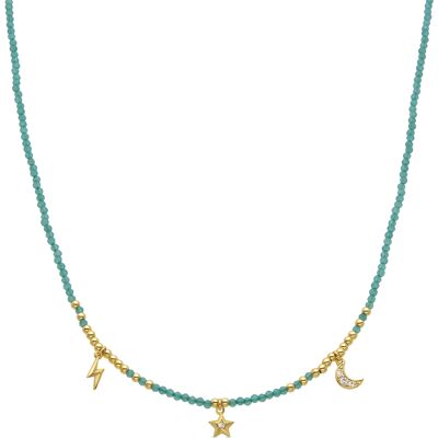 Halskette Luxenter Olzex Sterling Silber 925 Grün Einheitsgröße Halskette Luxenter Olzex Sterling Silber 925 Grün Einheitsgröße