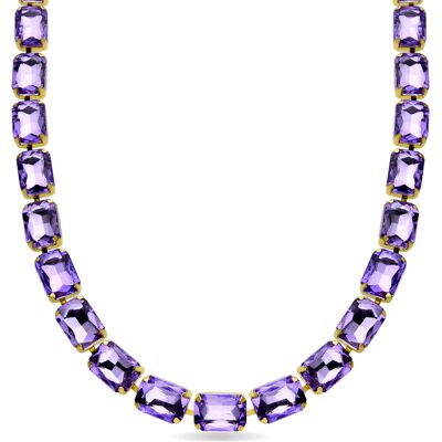 Luxenter Ankek-Halskette aus 18k Gelbgold Lila Einheitsgröße Luxenter Ankek-Halskette aus 18k Gelbgold Lila Einheitsgröße