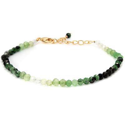 Luxenter Grüner Kristall Armband aus 18K Gelbgold - Halok Mehrfarben Einheitsgröße Luxenter Grüner Kristall Armband aus 18K Gelbgold - Halok Mehrfarben Einheitsgröße