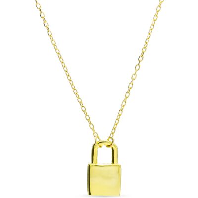 Luxenter Imlor-Halskette aus 925er Sterlingsilber mit 18 Karat Gelbgoldplattierung Gold Einheitsgröße Luxenter Imlor-Halskette aus 925er Sterlingsilber mit 18 Karat Gelbgoldplattierung Gold Einheitsgröße