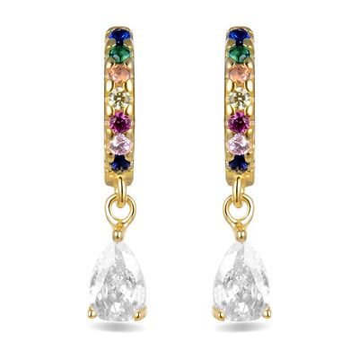 Luxenter Intheon 925 Sterling Silber Ohrringe Mehrfarben Einheitsgröße Luxenter Intheon 925 Sterling Silber Ohrringe Mehrfarben Einheitsgröße